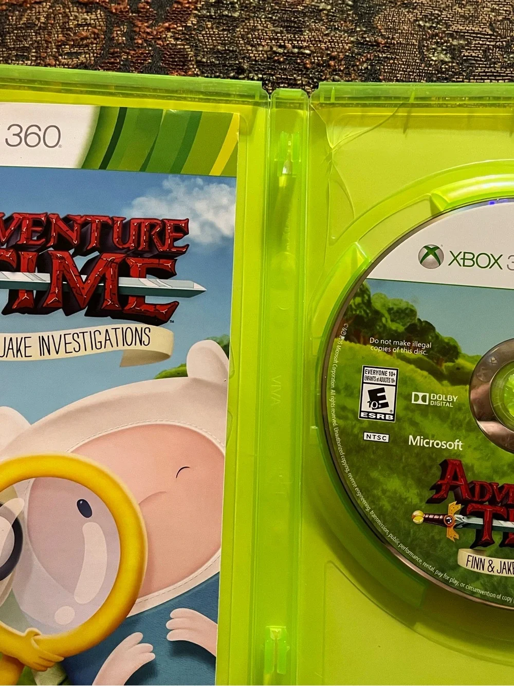 Adventure Time: Finn & Jake Investigations - Yellow Xbox 360 Game by